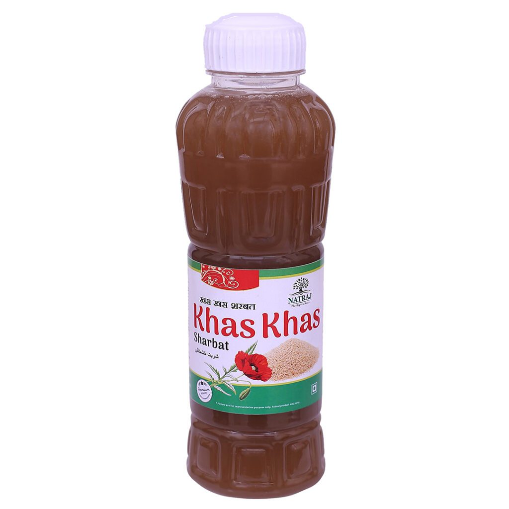 Natraj The Right Choice Khas Khas Sharbat 750 Ml Natraj Foods