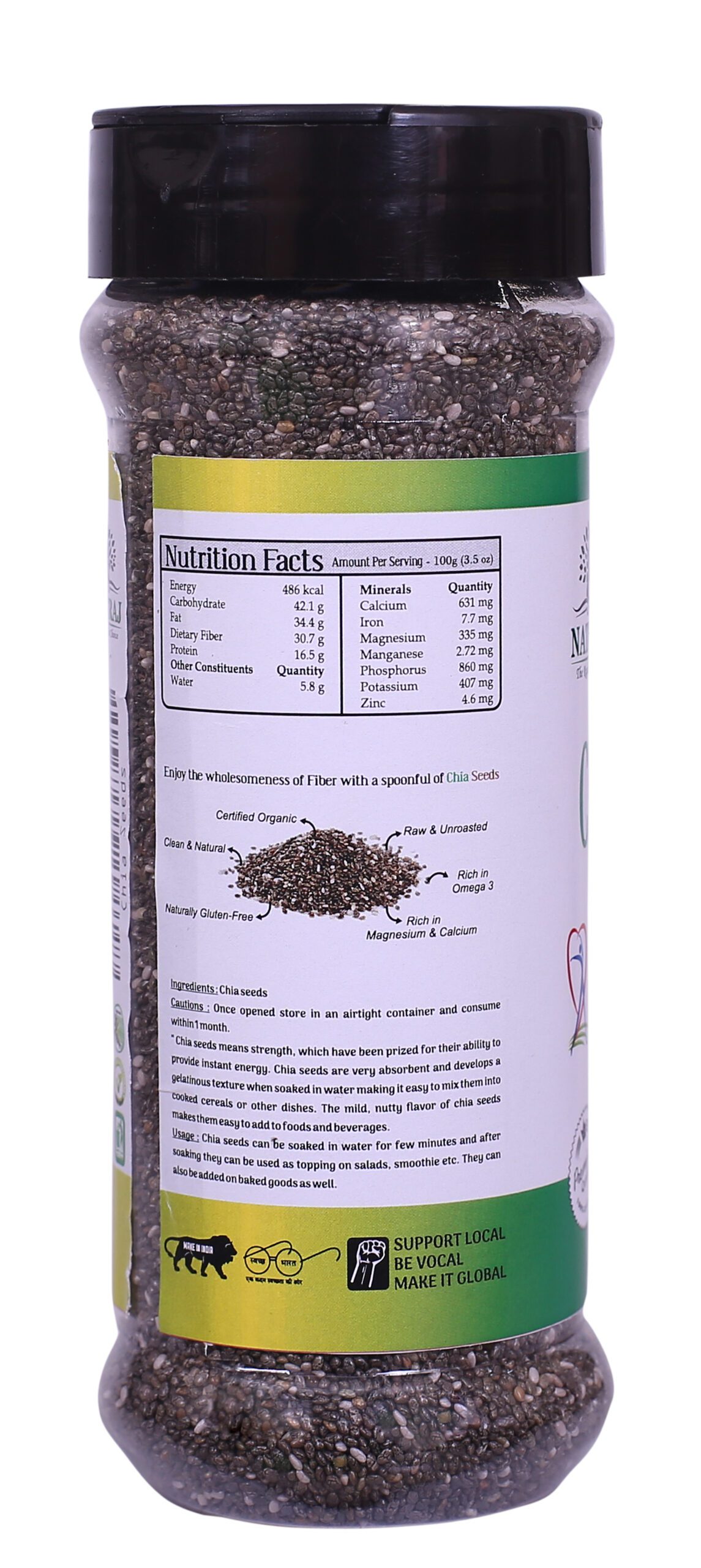 Natraj the Right choice Premium Raw Chia Seeds