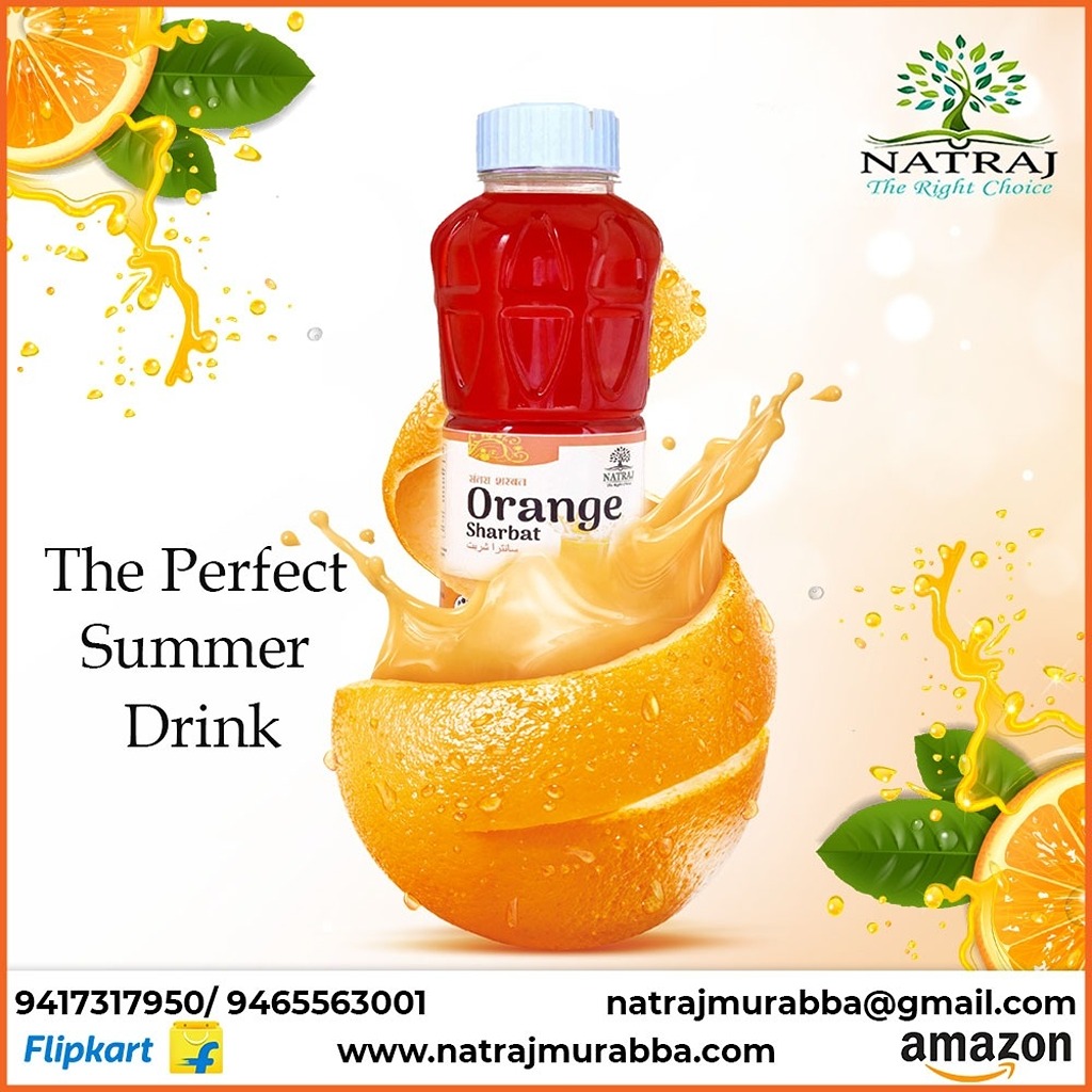 Natraj The Right Choice orange sharbat