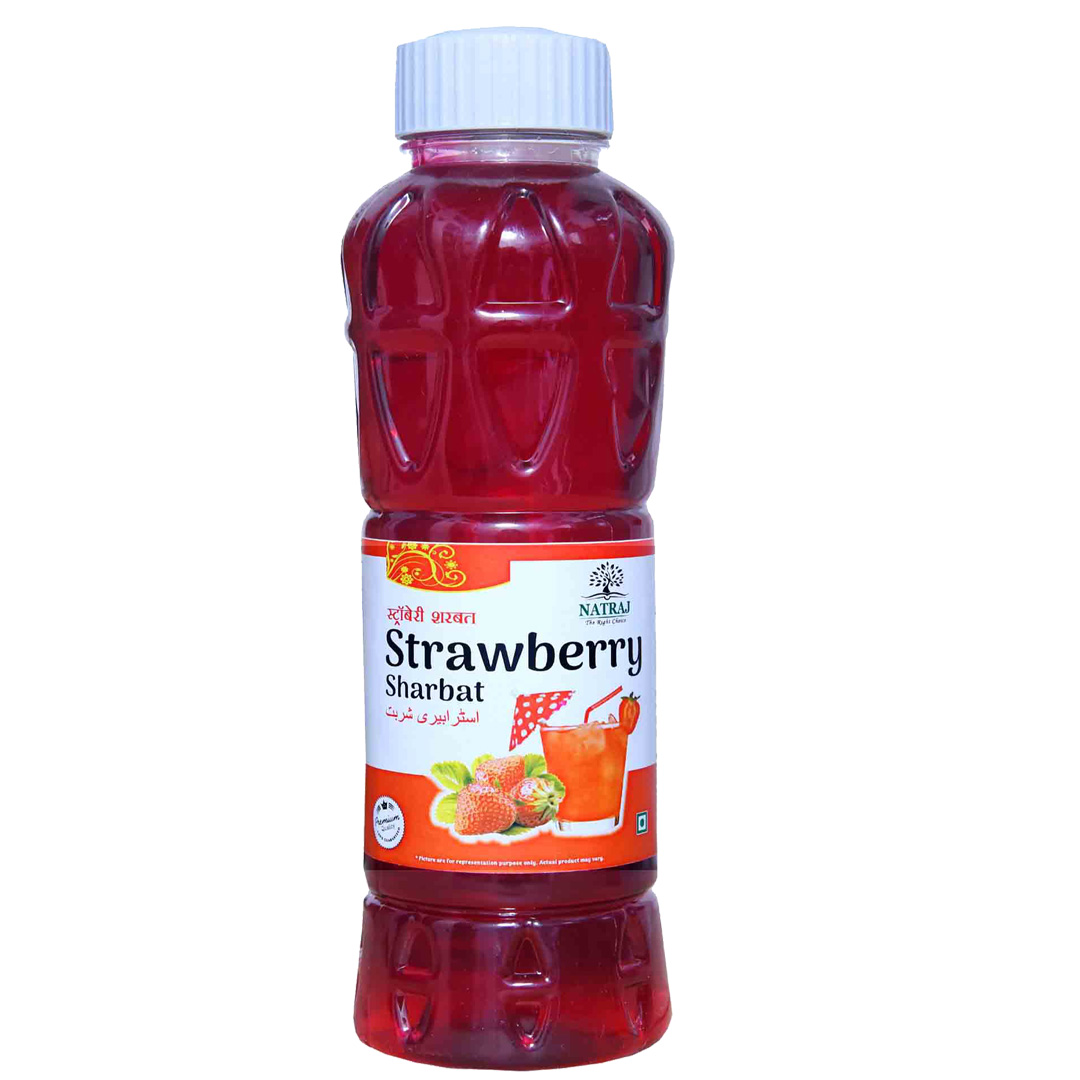 natraj strawberry sharbat