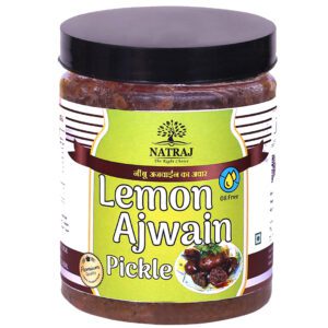 Natraj The Right Choice LEMON AJWAIN PICKLE 500 GM (Oil Free)