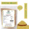 Foxtail Millet Grains oxtail Millet grains, showcasing their small, golden-yellow appearance and distinct texture.
