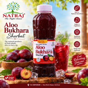 Aloo Bukhara Sharbat 750 ml | Natraj The Right Choice