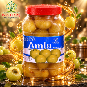 Spoonful of traditional amla murabba served in a bowl for daily wellness
