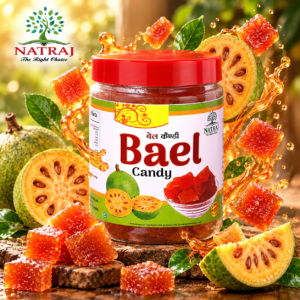 Dried wood apple bael candy pieces chewy digestive sweet