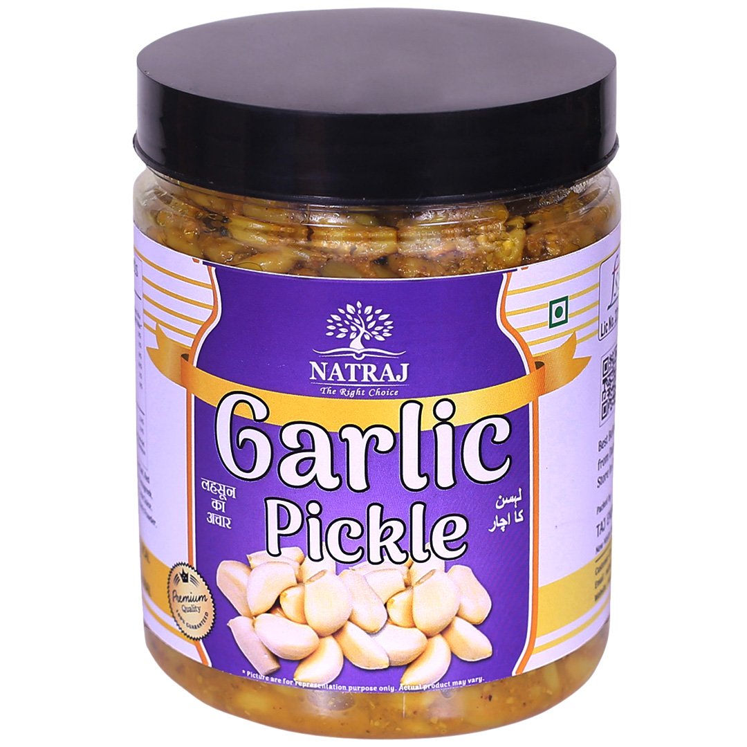 Authentic Garlic Pickle Jar Lassan Ka Achaar by Natraj The Right Choice