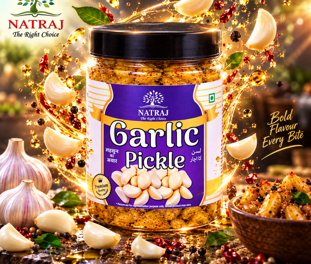 Garlic Pickle (Lassan Ka Achaar) | Natraj The Right Choice
