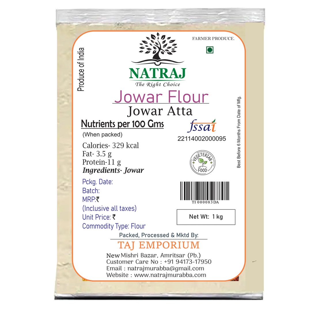 NATRAJ THE RIGHT CHOICE JOWAR ATTA 1kg