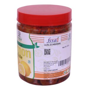 lemon pickle 500g ingredients and nutrition label Natraj The Right Choice