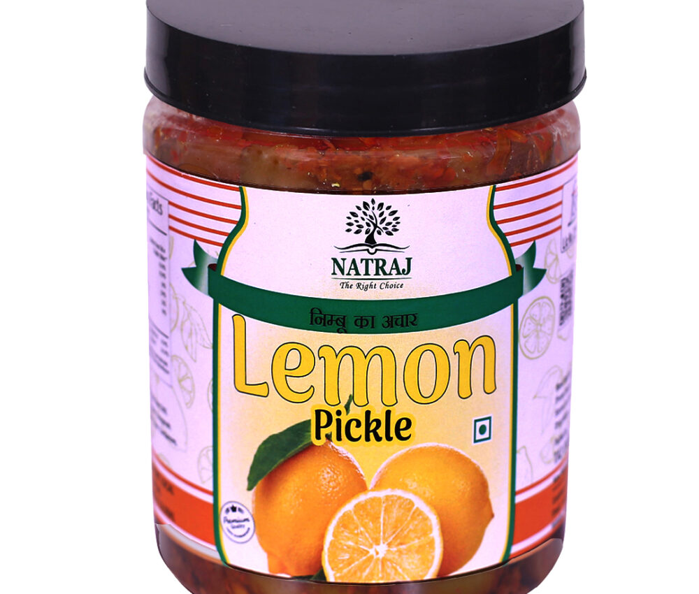 Lemon Pickle/Nimbu Ka Achaar – Natraj the Right Choice