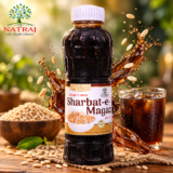 Sharbat-E-Magaz 750ml bottle - Natraj The Right Choice traditional Char Magaz summer cooler