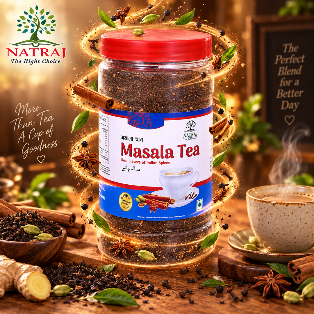 Masala_Tea_Real_1080x1080 Natraj The Right Choice Masala Tea jar with whole spices and freshly brewed kadak chai