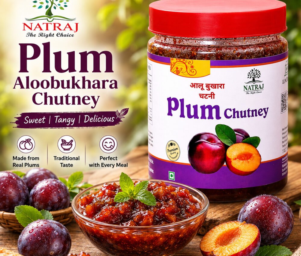 Plum Aloobukhara Chutney 500 gm | Natraj The Right Choice