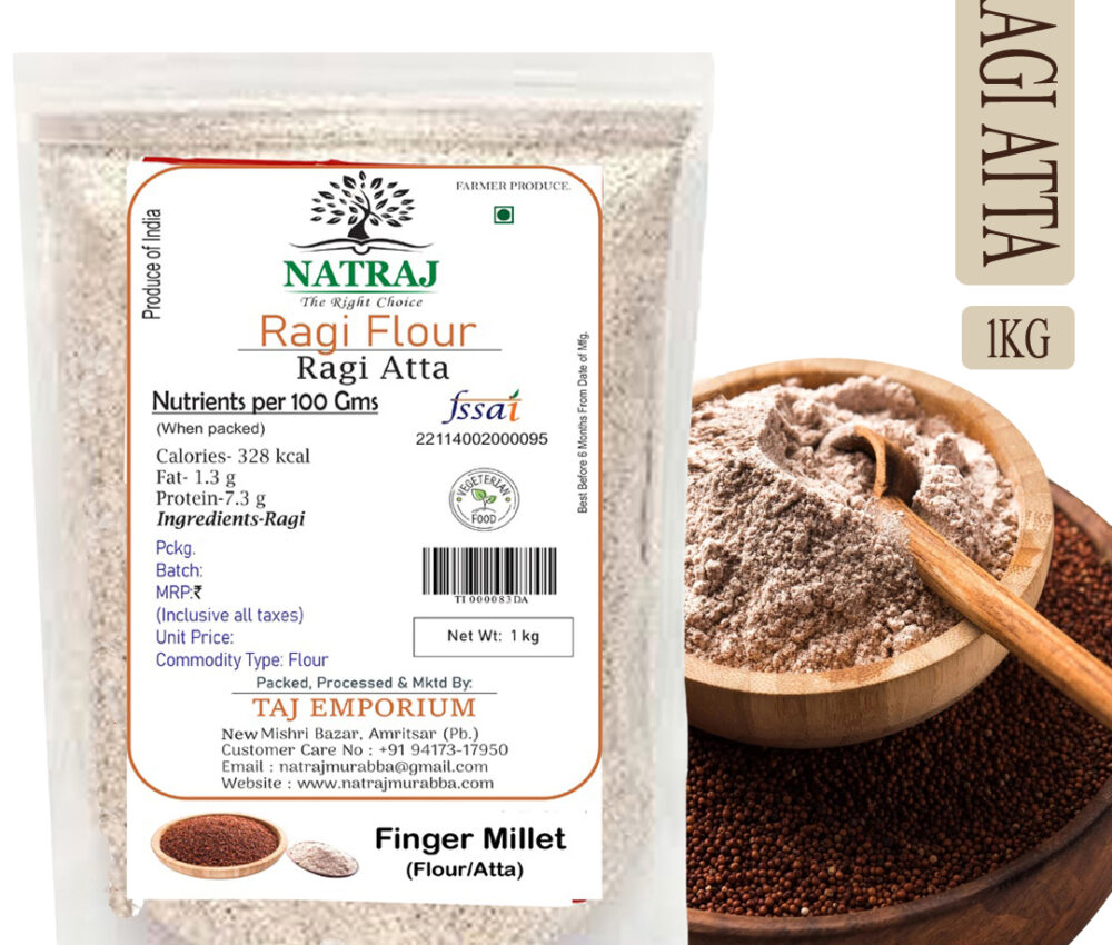 Natraj The Right Choice Ragi Ka Atta/Ragi Flour 1kg