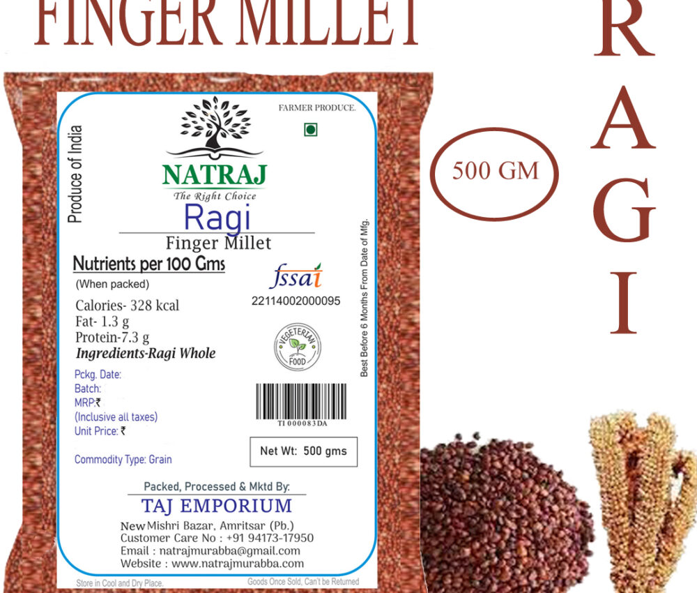 NATRAJ THE RIGHT CHOICE RAAGI MILLET 500 GM
