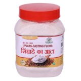 Pure Singhara Atta Water Chestnut Flour Jar with Dried Water Chestnuts