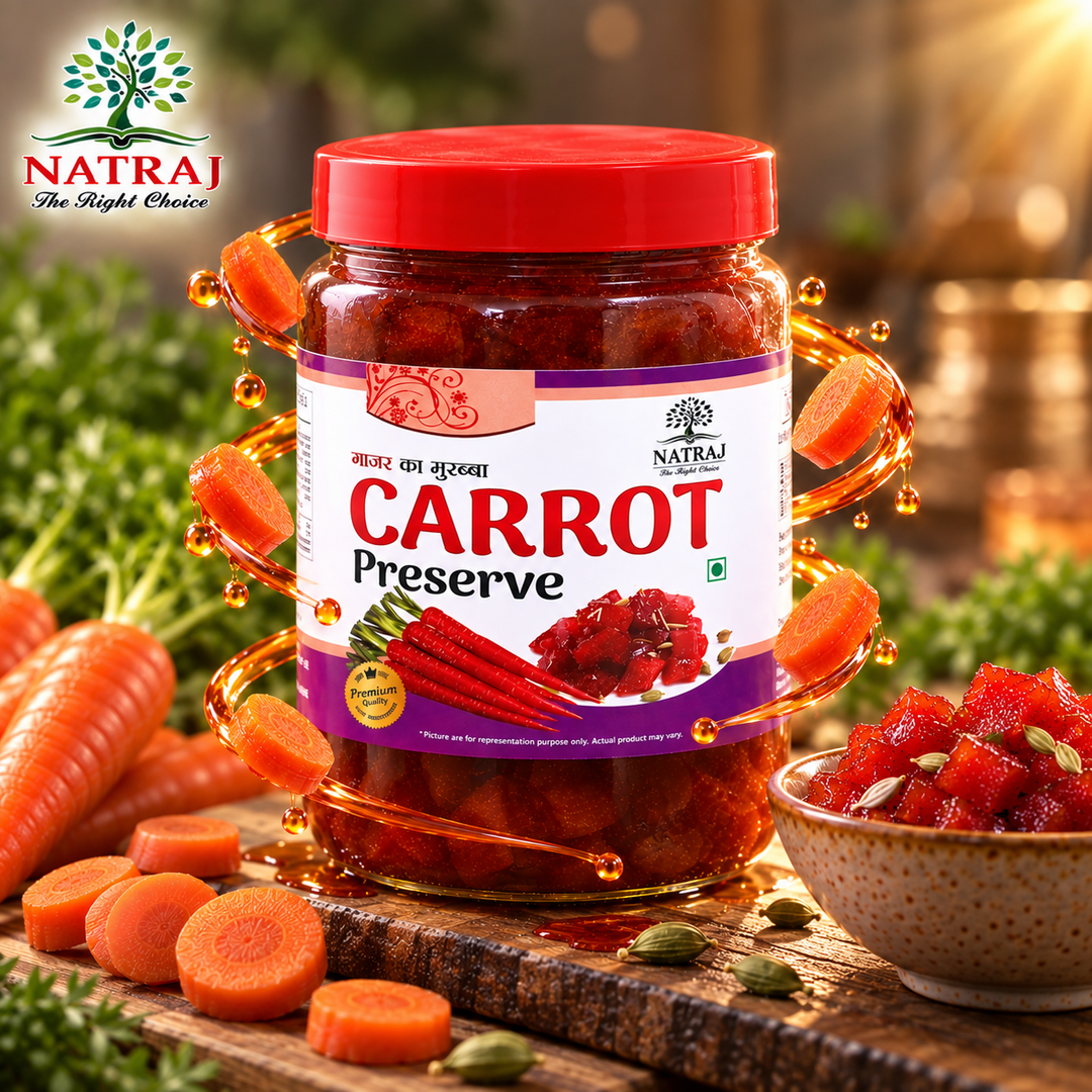 Carrot_Murabba_Real_1080x1080 Natraj The Right Choice Carrot Murabba sweet preserve jar