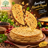 Medium Masala Papad 250 gm | Natraj The Right Choice