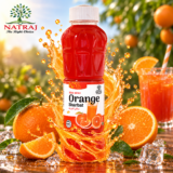 Natraj The Right Choice Orange Sharbat 750 ml bottle refreshing citrus summer drink