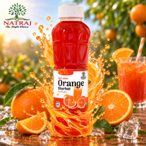 Natraj The Right Choice Orange Sharbat 750 ml bottle refreshing citrus summer drink