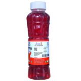 Natraj The Right Choice Strawberry Sharbat Syrup 750ml bottle back label with FSSAI details